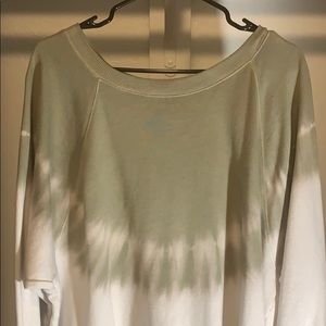 Green and white sweatshirt